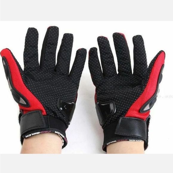 PRO-BIKER Motorcycle Motorbike Racing Riding ATV Shock-proof Full Finger Gloves - Picture 3 of 3